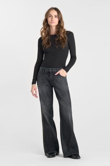 Jeans wide leg Lauryn leo noir N°1