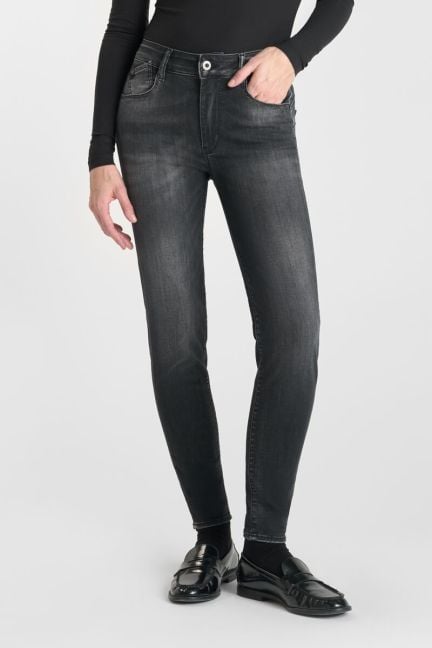 Jeans pulp slim Ole taille haute 7/8ème noir N°1