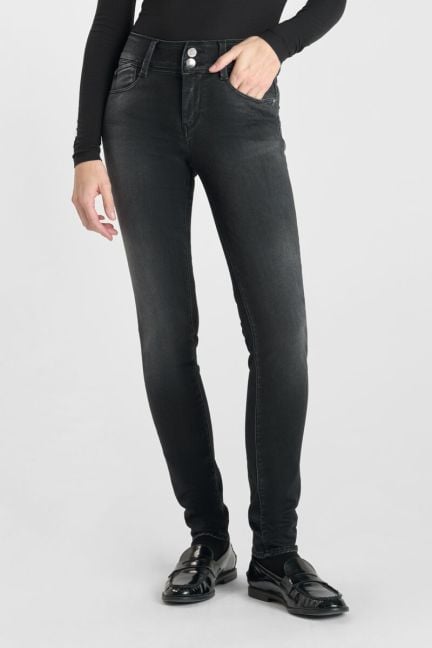 Jeans ultra pulp slim Yuto taille haute noir N°1