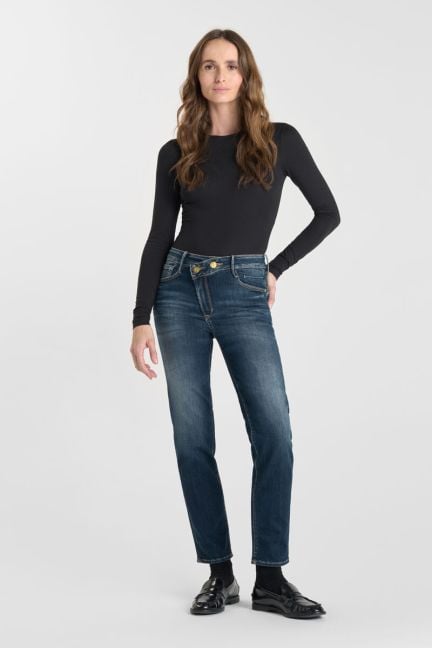 Jeans pulp regular Zep taille haute 7/8ème bleu N°2