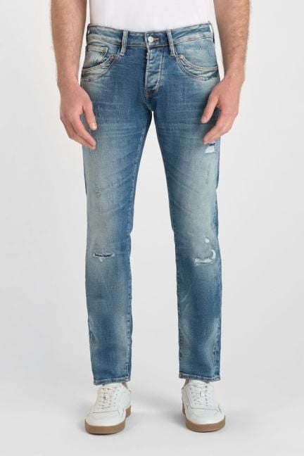 Jeans 700/11 adjusted Jager destroy bleu N°4