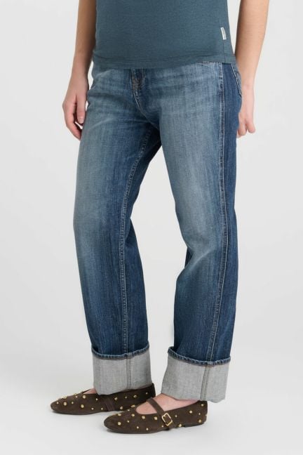 Jeans girlfriend Jama bleu foncé