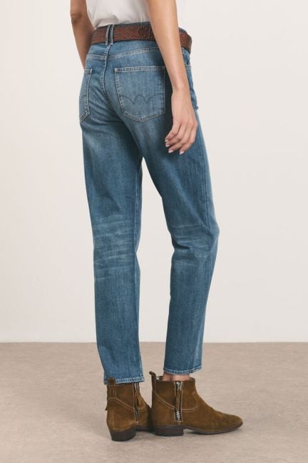 Jeans 400/18 mom bleu medium