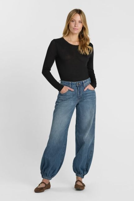 Jeans balloon Baloun bleu moyen