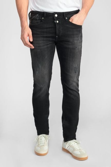 Basic 600/17 adjusted jeans destroy noir N°1 