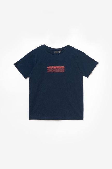 T-shirt Iowabo bleu marine imprimé  