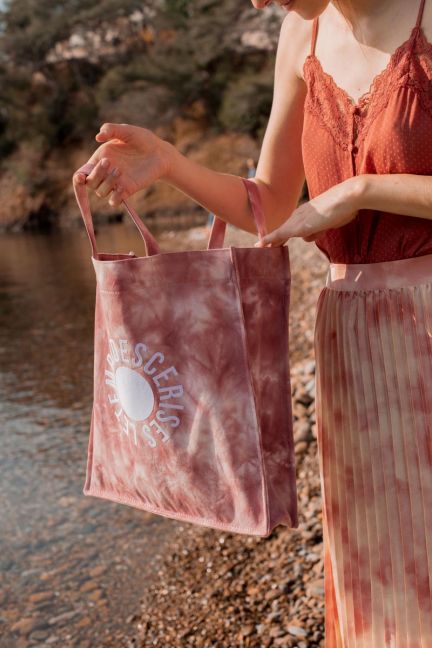 Shopping bag Lina tie and dye rose