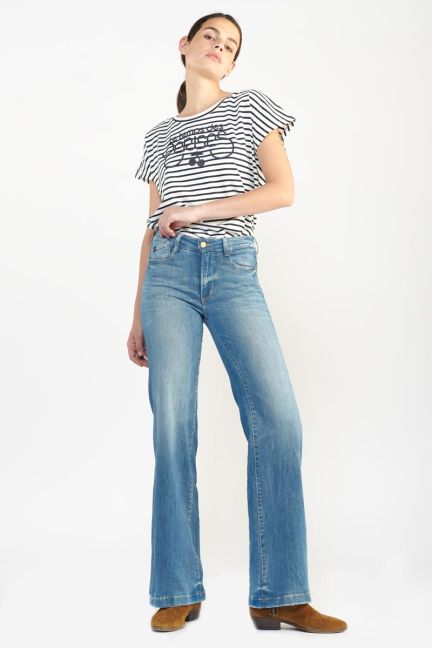 Mina pulp Flare taille haute jeans bleu N°4