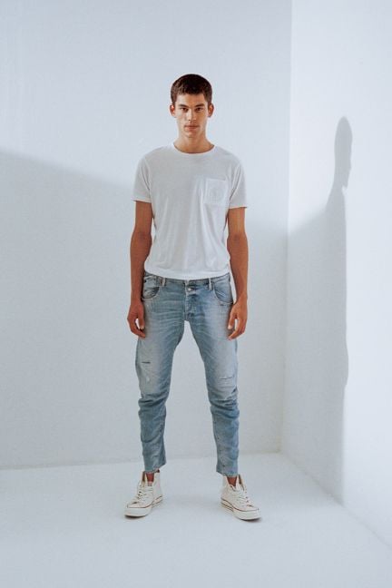 Alost tapered arqué jeans bleu N°5