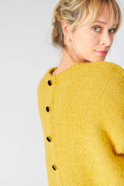 Pull Daisy moutarde
