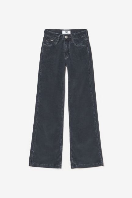 Flare jeans velours anthracite