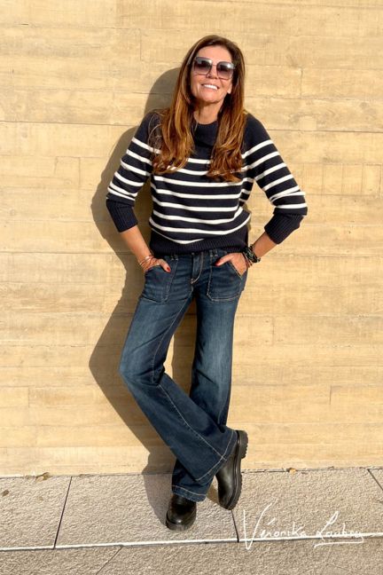 Miinto Femme Vêtements Pantalons & Jeans Jeans Bootcut jeans Taille: W27 Femme Flared Jeans Bleu 