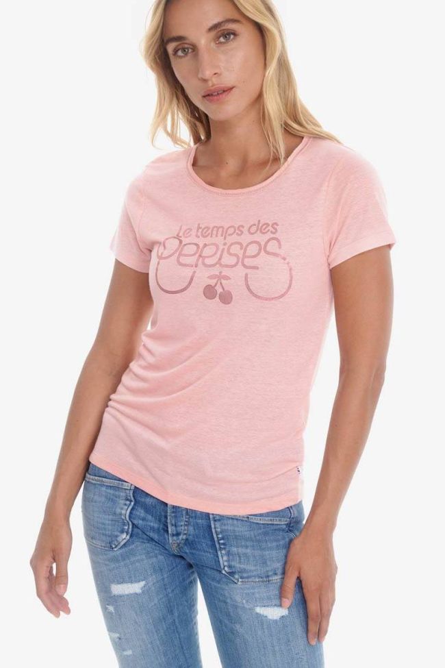 T-shirt Basitrame rose