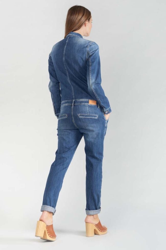 Combinaison en jeans Sena bleue