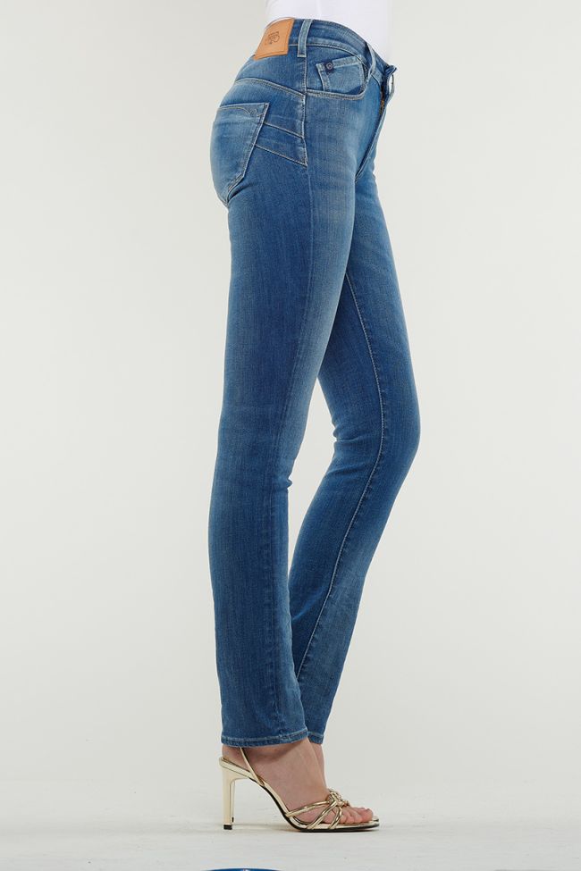Jeans Pulp Regular Taille Haute Bleu 