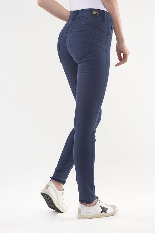 Jeans Pulp Slim Taille Haute Bleu Marine