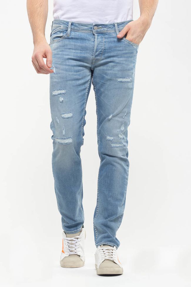 Basic 700/11 adjusted jeans destroy bleu N°5