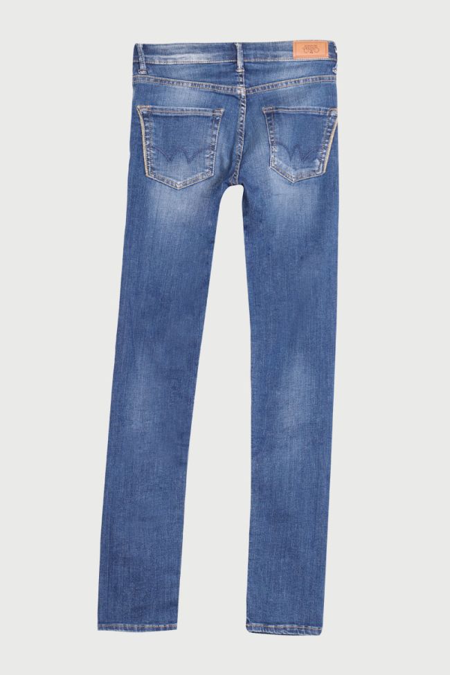 Jeans Power High Bleu Délavé