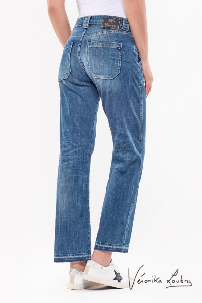 Jeans Just Curacao Taille Haute bleu