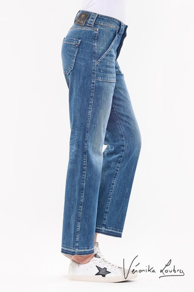 Jeans Just Curacao Taille Haute bleu