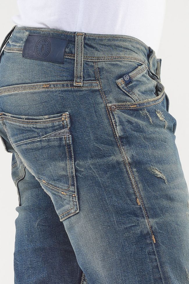 Basic 700/11 adjusted jeans destroy vintage bleu N°2