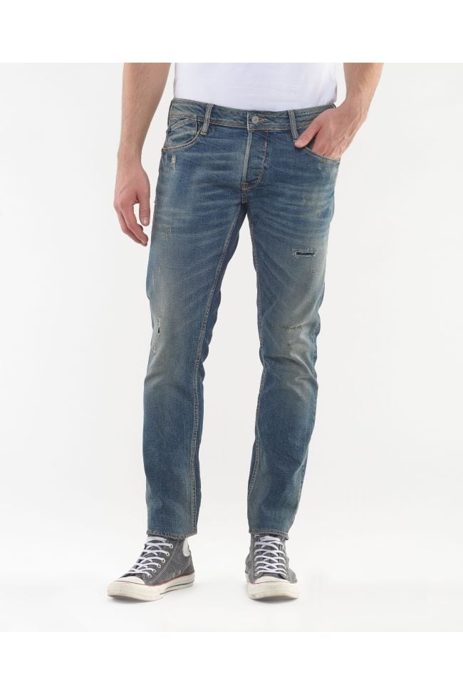 Basic 700/11 adjusted jeans destroy vintage bleu N°2