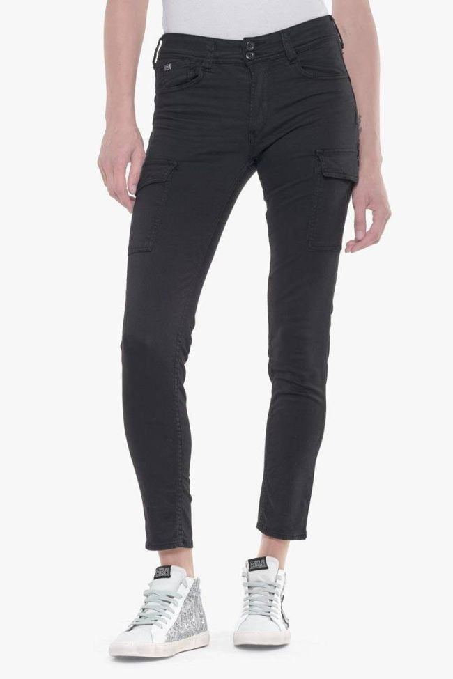Pantalon slim Navy noir