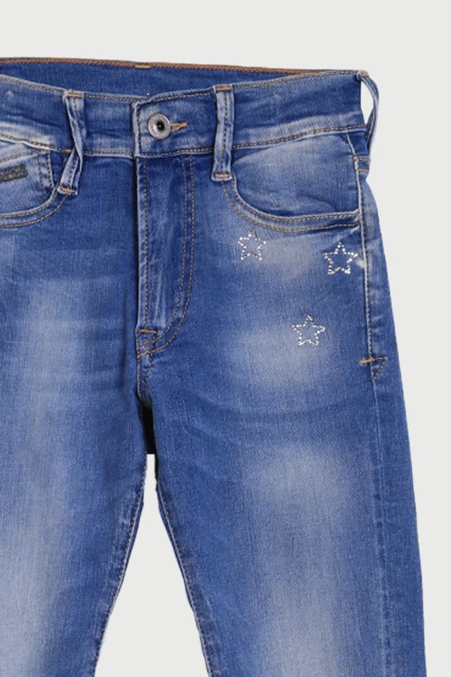 Jeans power Jaimi taille haute skinny 7/8ème bleu N°3