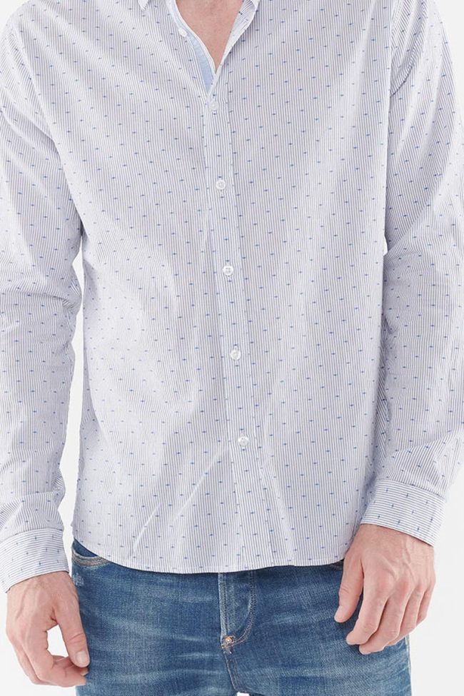 Chemise blanche Risol à micro motifs