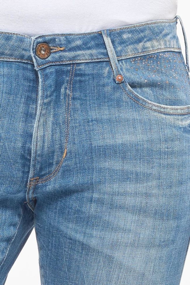 Jeans 200/43 boyfit Maple destroy bleu N°4 avec strass