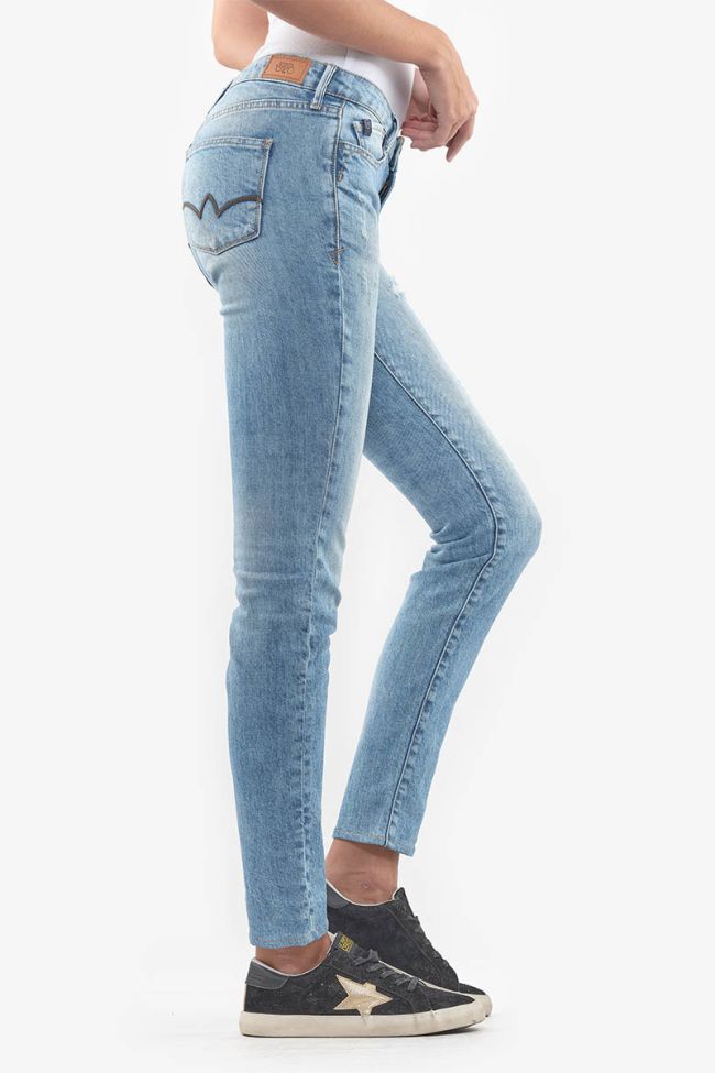 Jeans 300/16 slim Basic destroy bleu N°5