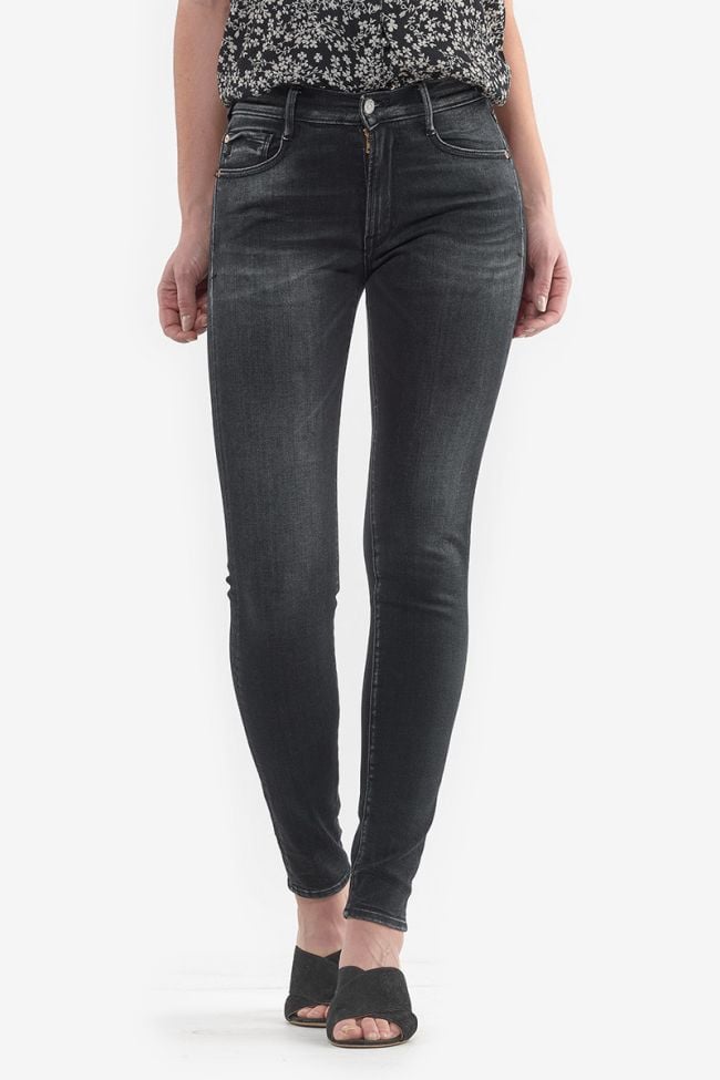 Jeans power taille haute skinny noir N°1