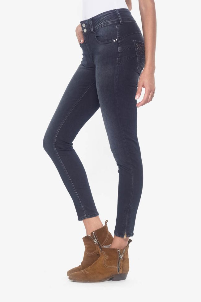 Soso pulp slim high waist 7/8th jeans blue-black N°1
