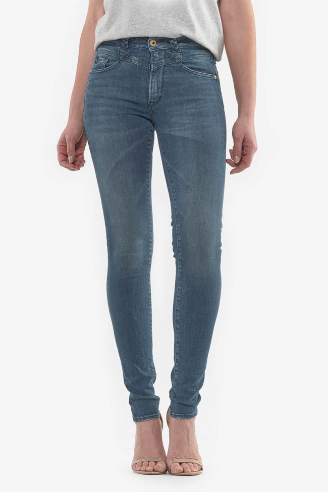 Jeans pulp taille haute slim Zina bleu-noir N°4