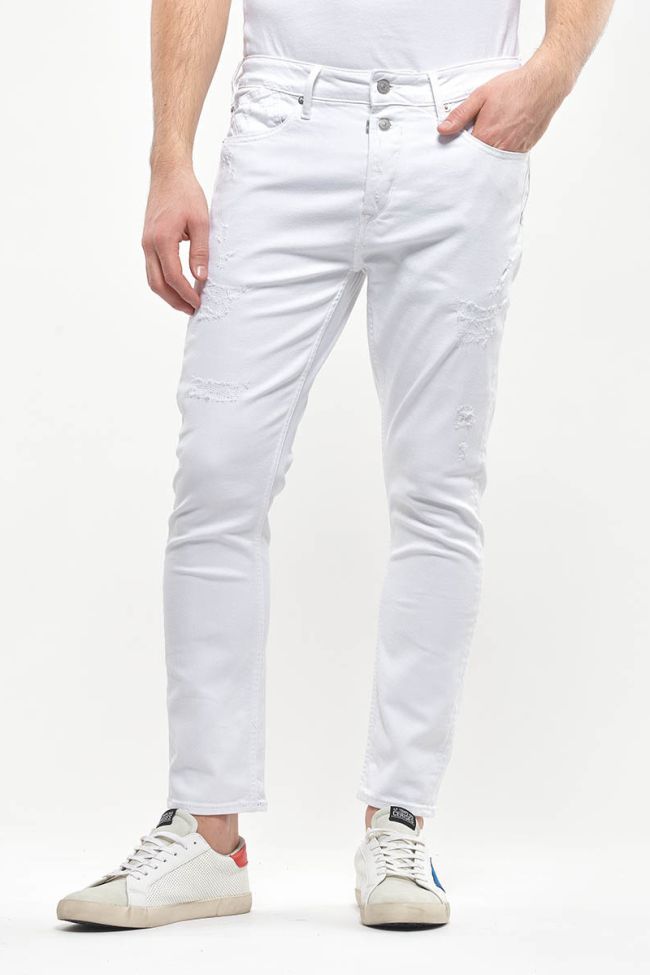 Jeans 900/15 tapered Basic destroy blanc