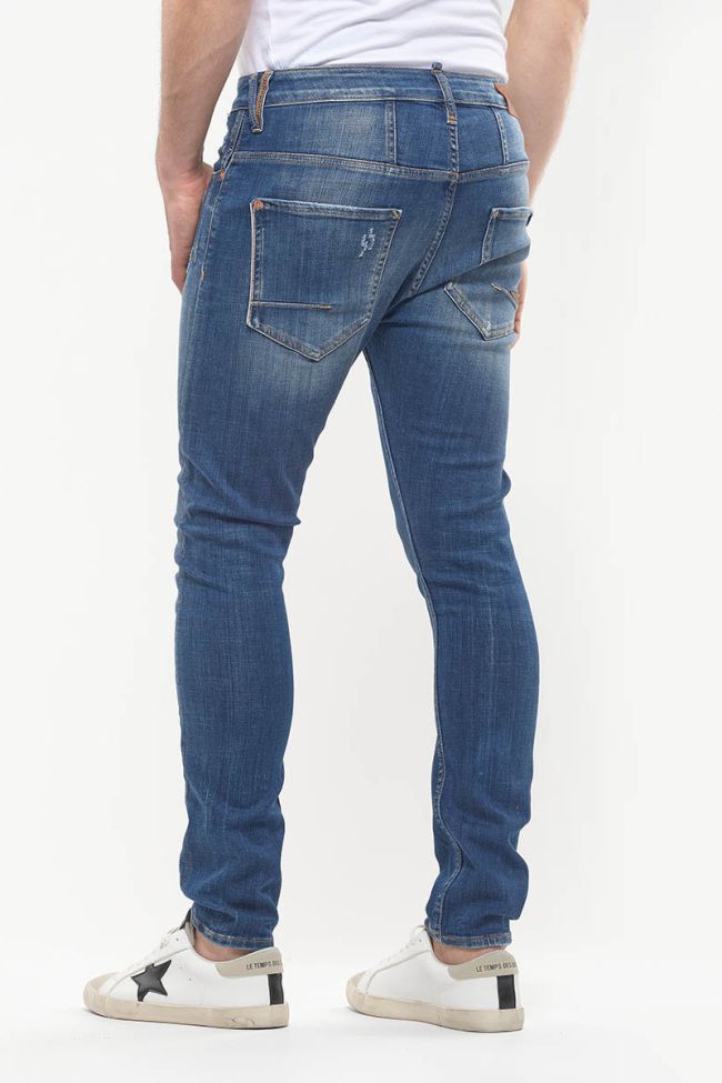 Jeans 900/15 tapered Basic destroy bleu N°2