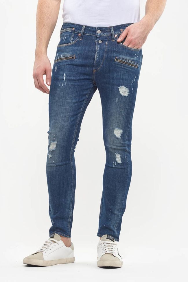 Jeans 900/15 tapered skinny Craft destroy bleu N°2