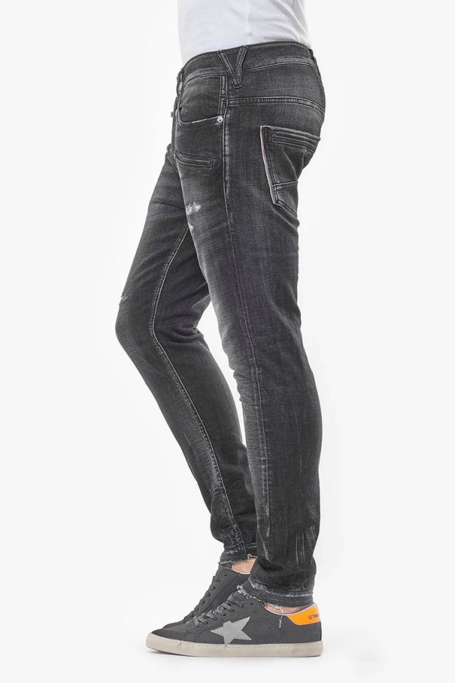Rubbens 900/15 tapered 7/8ème jeans destroy gris N°1
