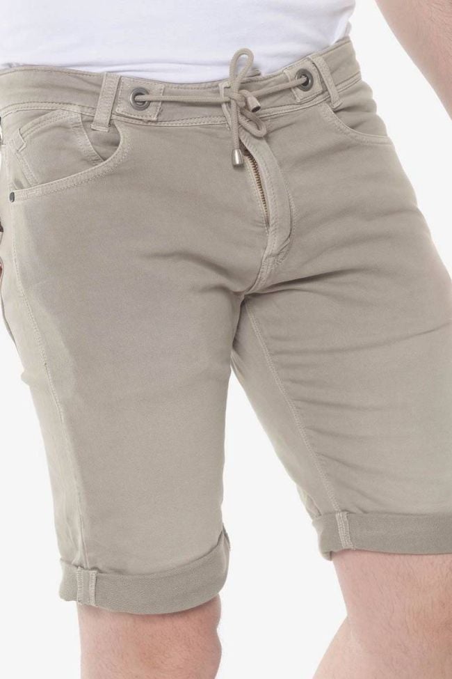 Beige Jogg Bermuda shorts