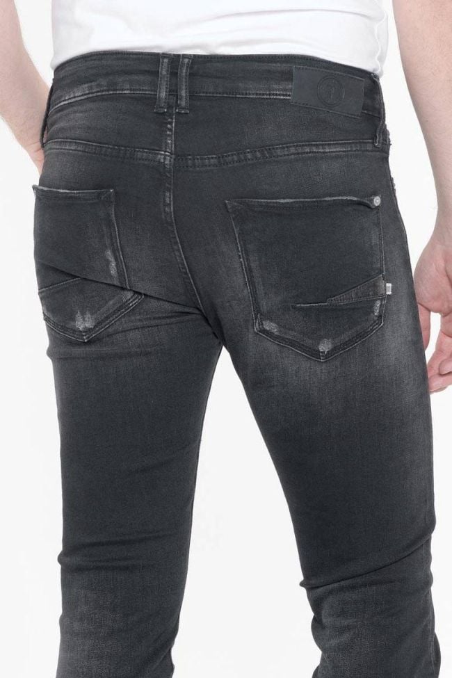 Power skinny 7/8ème jeans destroy noir N°1