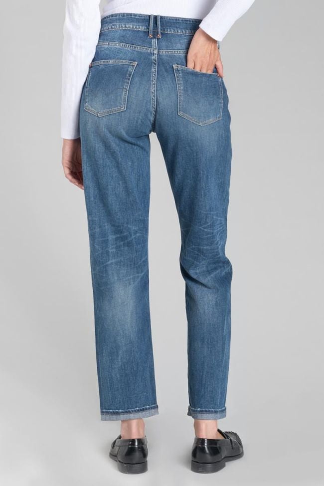 400/18 mom regular taille haute 7/8ème jeans bleu N°2