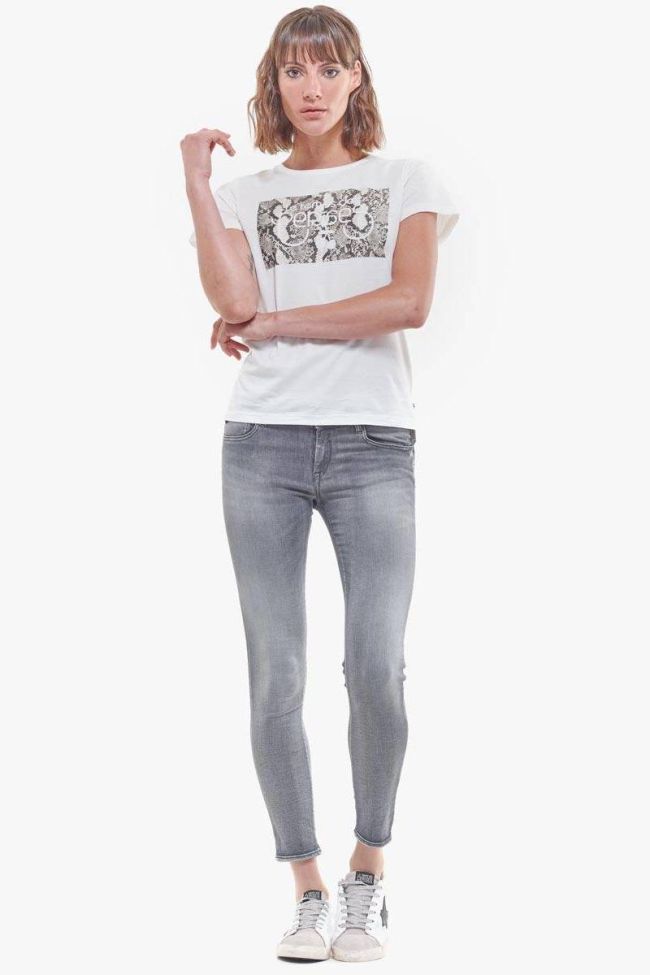 Amick pulp slim 7/8th jeans sequined grey N°2