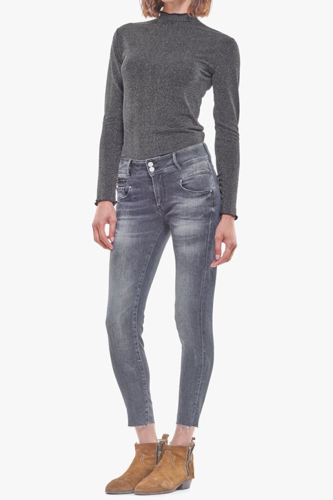 Power skinny 7/8ème jeans gris N°1