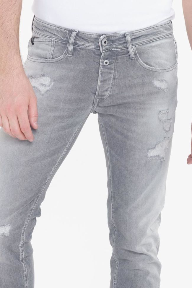 700/11 adjusted jeans destroy gris N°3