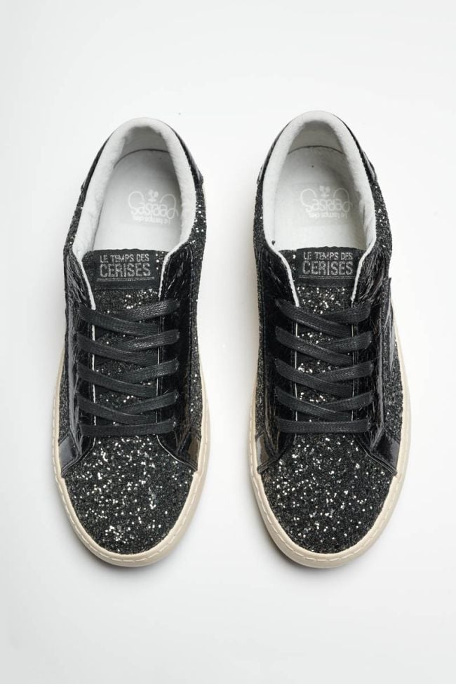Black Soho glitter sneakers