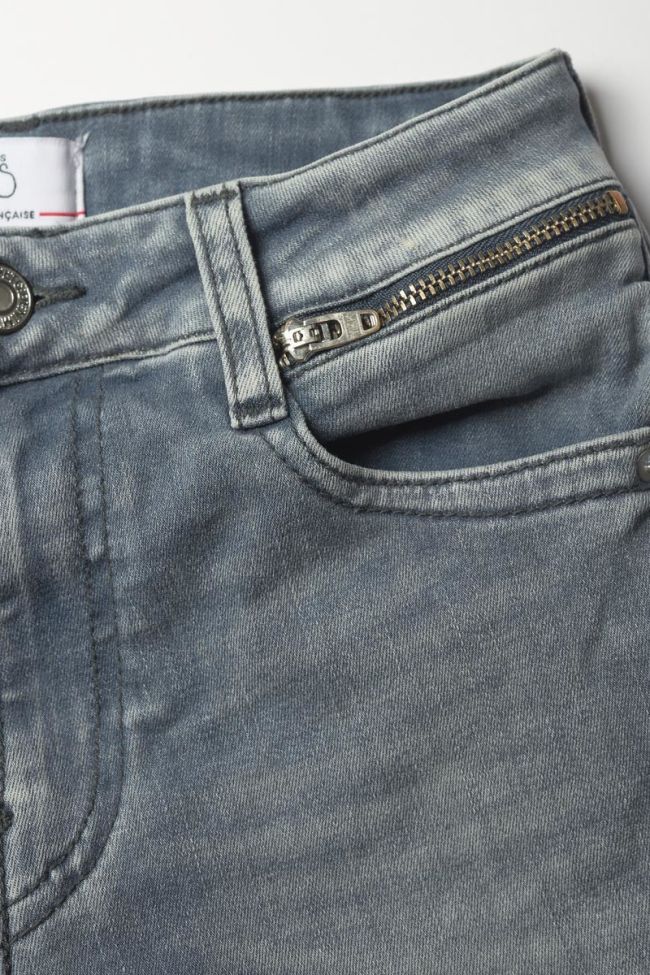 Jeans pulp slim taille haute bleu-noir N°4