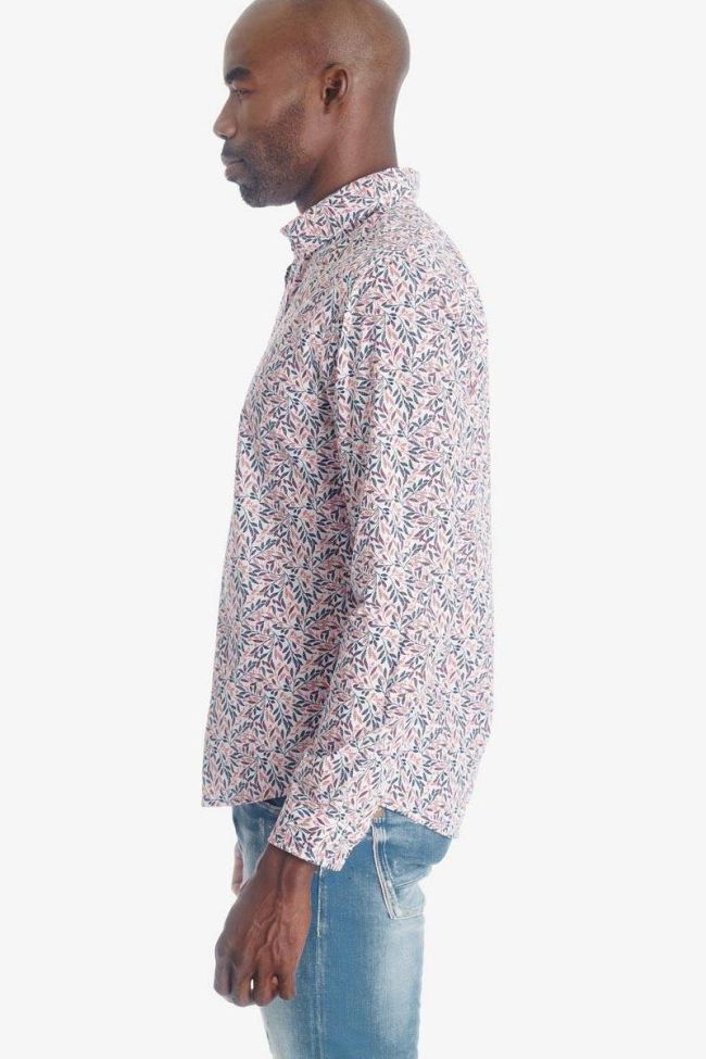 Chemise Baxel blanche à motif fleuri