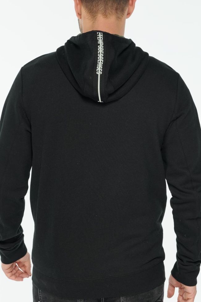 Black Gesti zipped hoodie