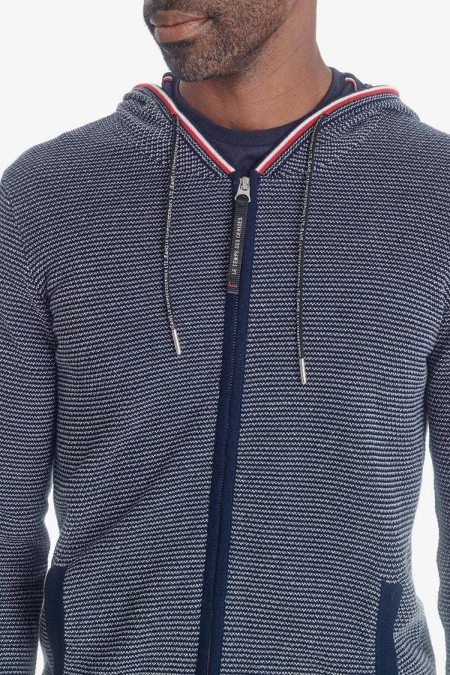 Blue Tedal zipped hoodie