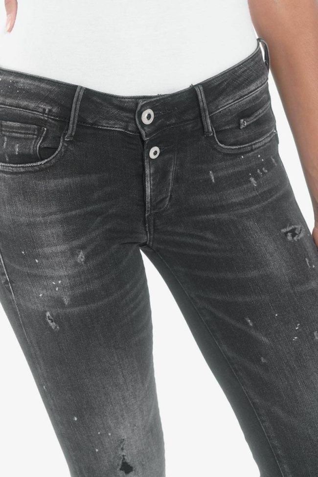 Alais pulp slim 7/8ème jeans destroy noir N°1 